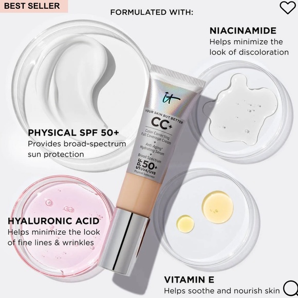 It Cosmetics CC Cream Color correcting full coverage cream. Anti-Aging Hydrating - Picture 2 of 15